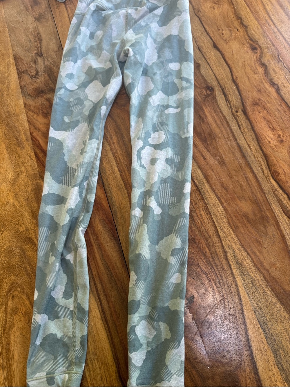 Athleta Girls Sage Green Camo Leggings